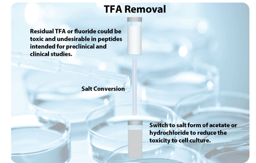 Peptide Synthesis TFA Removal TFA removal peptide synthesis service